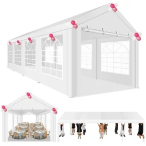 10 x 30 Canopy Tent Heavy Duty, Party Tent with Removable Sidewalls