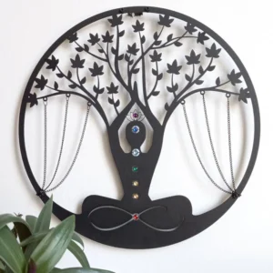 Yoga Art Wall Decor Modern Metal Wall Hanging Crafts