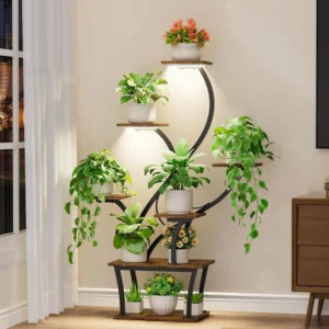 Plant Stand Indoor with Grow Lights - 7 Tiered Shel, 47" Tall